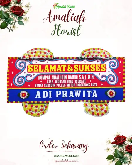 Papan Bunga Ucapan Selamat Tempat Akad Nikah Bekasi